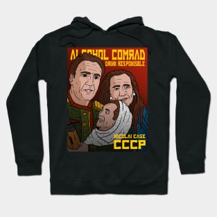 nicolai cage, alcohol, vodka and the soviet union, drink responsible. Hoodie